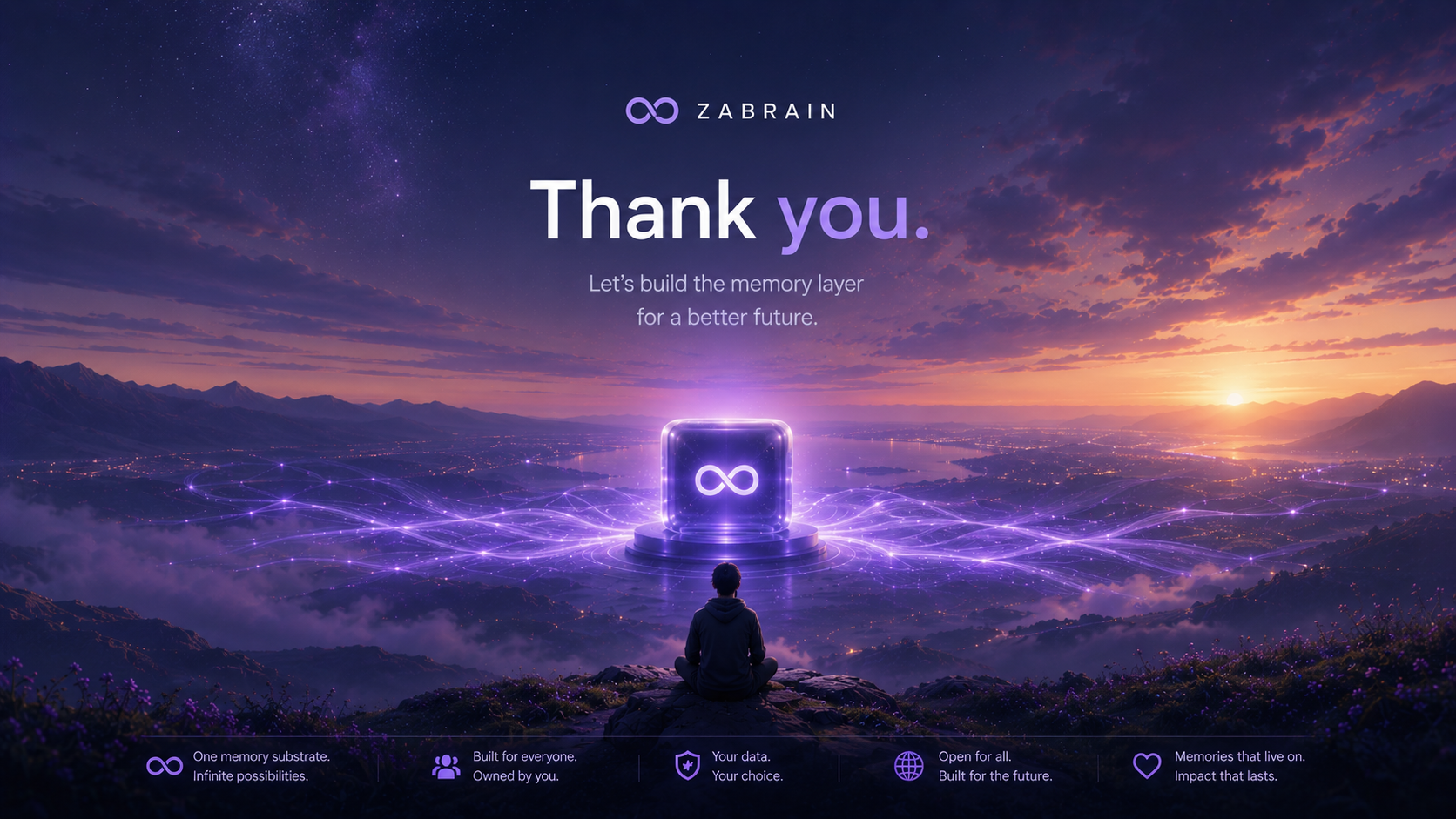 Thank you. Let's build the memory layer for a better future.